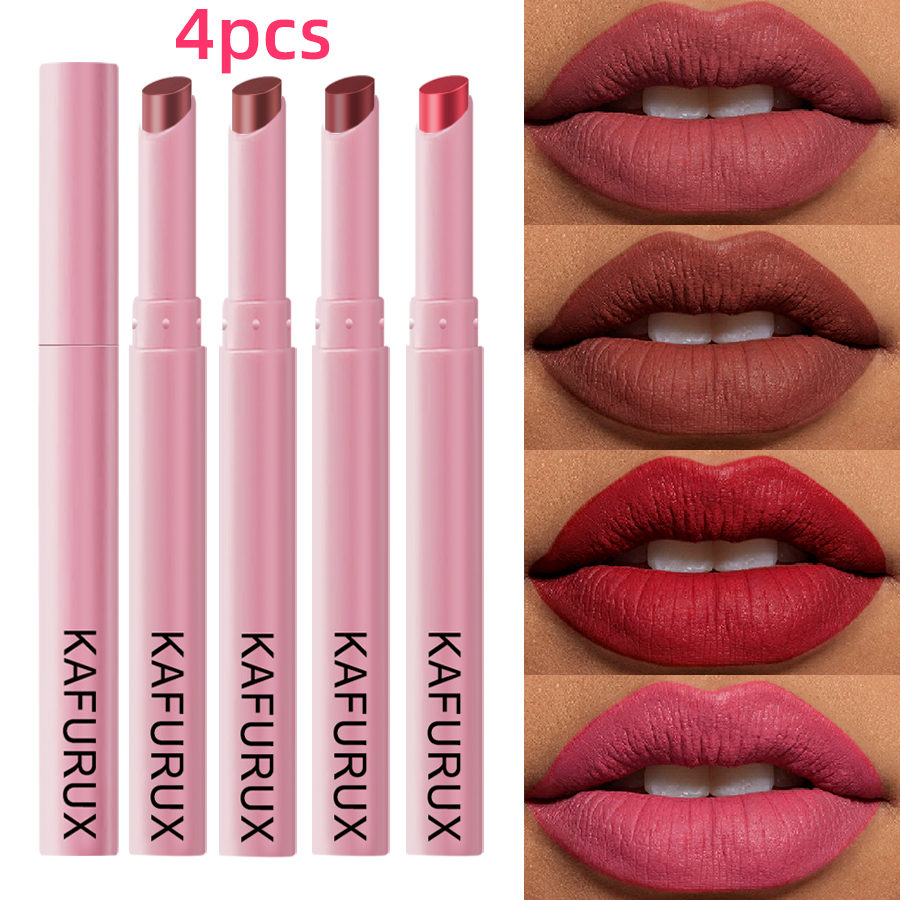 Lip Tint Korean - 4 Stück bunte, sexy rote und